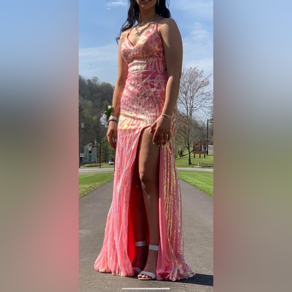 Pink prom dress size 4